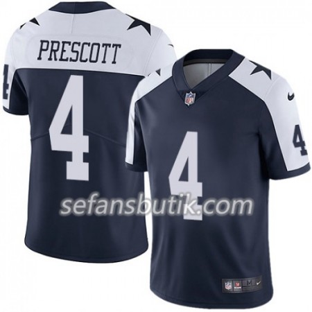 Dallas Cowboys Tröjor Dak Prescott 4 Nike Throwback Alternate - Herr